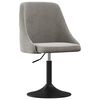 vidaXL Sillas de comedor 4 unidades terciopelo gris claro