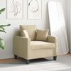 vidaXL Sill&oacute;n de tela color crema 60 cm