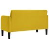 vidaXL Sof&aacute; Loveseat terciopelo amarillo 109 cm