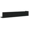 vidaXL Estantes de pared 2 uds madera ingenier&iacute;a negro 100x16,5x16,5cm