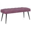 vidaXL Banco con tapicer&iacute;a con botones Morado 110 x 40 x 46 cm