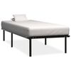 vidaXL Estructura de cama sin colch&oacute;n metal negro 90x200 cm