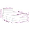 vidaXL Cama tipo Box Spring con colch&oacute;n Gris claro 120 x 200 cm tela