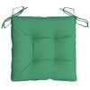 vidaXL Cojines de silla de jardín 4 uds tela Oxford verde 40x40x7 cm