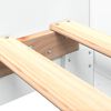 vidaXL Estructura de cama madera de ingenier&iacute;a blanca 90x200 cm