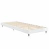 vidaXL Estructura de cama madera de ingenier&iacute;a blanco brillo 75x190 cm