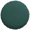 vidaXL Cojines para asiento 2 pcs Verde oscuro &Oslash;50 x 19 cm tela