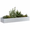 vidaXL Jardinera 280x80x40 cm de acero galvanizado