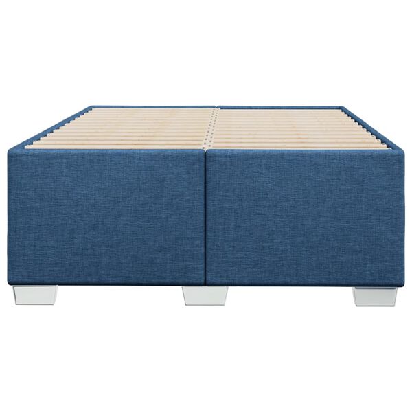 vidaXL Estructura de cama sin colchón tela azul 120x190 cm