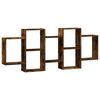 vidaXL Estanter&iacute;a de pared madera ingenier&iacute;a roble ahumado 159x18x65cm