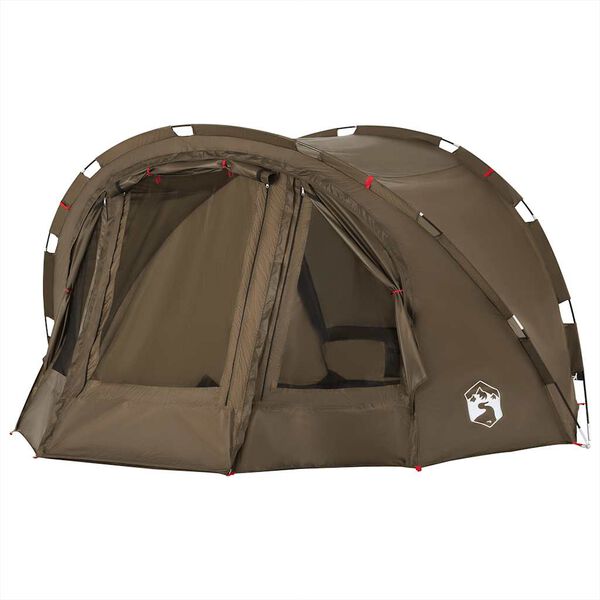 vidaXL Tienda de pesca 4 personas impermeable verde oliva