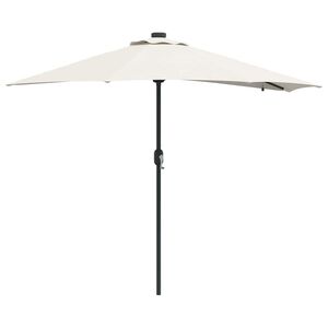 vidaXL Sombrilla de jard&iacute;n Arena 294 x 150 x 223 cm Poli&eacute;ster y Acero