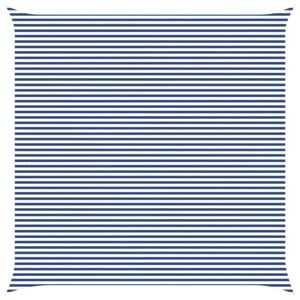 vidaXL Toldo Vela de Sombra Azul y Blanco 7 x 7 m