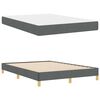 vidaXL Cama tipo Box Spring con colch&oacute;n Gris oscuro 140 x 200 cm tela