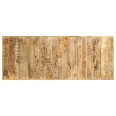 vidaXL Mesa de bar madera maciza de mango rugosa 180x70x107 cm