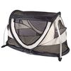 DERYAN Cuna de viaje desplegable PeuterBox con mosquitera color crema