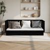 vidaXL Sof&aacute; cama de madera maciza de pino negro 100x200 cm