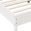 vidaXL Estructura de cama sin colch&oacute;n madera de pino blanca 140x200 cm