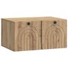 vidaXL Mueble para TV de pared Roble Artesanal 59,5 x 41 x 30 cm