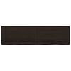vidaXL Estante pared madera roble tratada marr&oacute;n oscuro 180x50x(2-6)cm