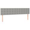 vidaXL Cama box spring con colch&oacute;n tela gris claro 180x200 cm