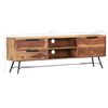 vidaXL Mueble para TV de madera maciza de acacia 140x28x47 cm