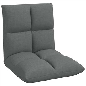 vidaXL Sill&oacute;n ajustable Gris oscuro Tela
