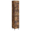 vidaXL Juego de armarios 2 pcs Roble Ahumado 33 x 34,5 x 89,5 cm