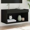 vidaXL Mueble para TV con luces LED negro 60x30x30 cm