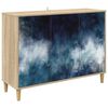 vidaXL Aparador RAALTE Sonoma 102 x 33 x 75 cm Madera de ingenier&iacute;a