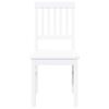 vidaXL Sillas de comedor 2 unidades madera maciza de caucho blanco