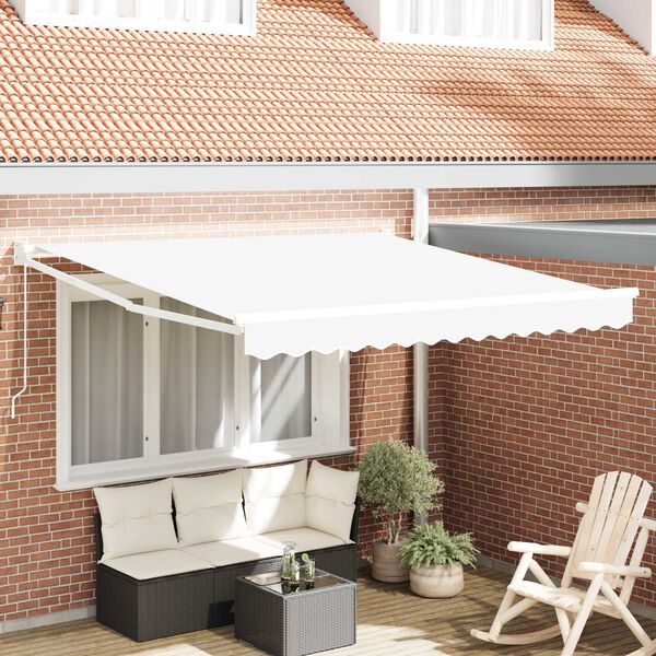 vidaXL Toldo Retr&aacute;ctil Manual 350 x 250 cm tela