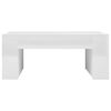 vidaXL Mesa de centro madera contrachapada blanco brillo 100x60x42 cm