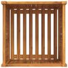 vidaXL Jardinera con forro madera maciza de acacia 50x50x50 cm
