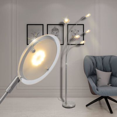 vidaXL lámpara de pie regulable con LED 25 W