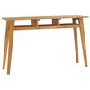 vidaXL Mesa consola de madera de teca maciza 120x35x75 cm