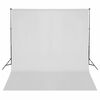 vidaXL Kit de estudio fotogr&aacute;fico con set de luces, fondo y reflector