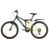 vidaXL Bicicleta monta&ntilde;a 21 velocidades 26 pulgadas rueda 49 cm negro