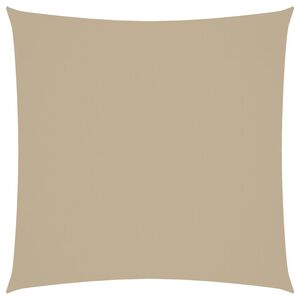 vidaXL Toldo de vela cuadrado tela Oxford beige 2,5x2,5 m