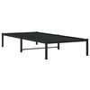 vidaXL Estructura de cama sin colch&oacute;n metal negro 90x200 cm