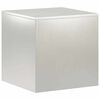 vidaXL Soporte de plantas Plateado 40 x 40 x 40 cm Acero