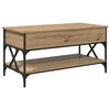 vidaXL Mesa de Caf&eacute; Roble artisan 100 x 50 x 50 cm