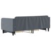 vidaXL Sof&aacute; cama nido con cajones terciopelo gris oscuro 90x200 cm