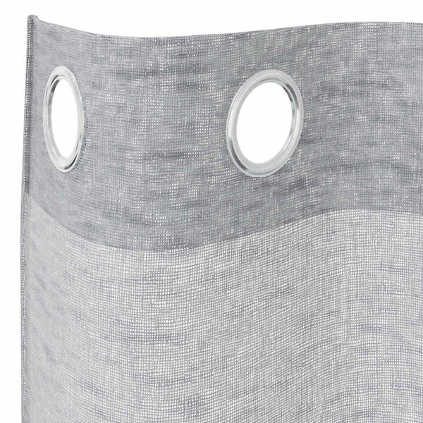 vidaXL Cortina de Voil&eacute; 2 pcs Gris oscuro 245 x 140 cm Poli&eacute;ster