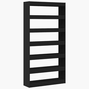 vidaXL Librer&iacute;a 6 niveles 100 x 30 x 198 cm Madera de ingenier&iacute;a Negro