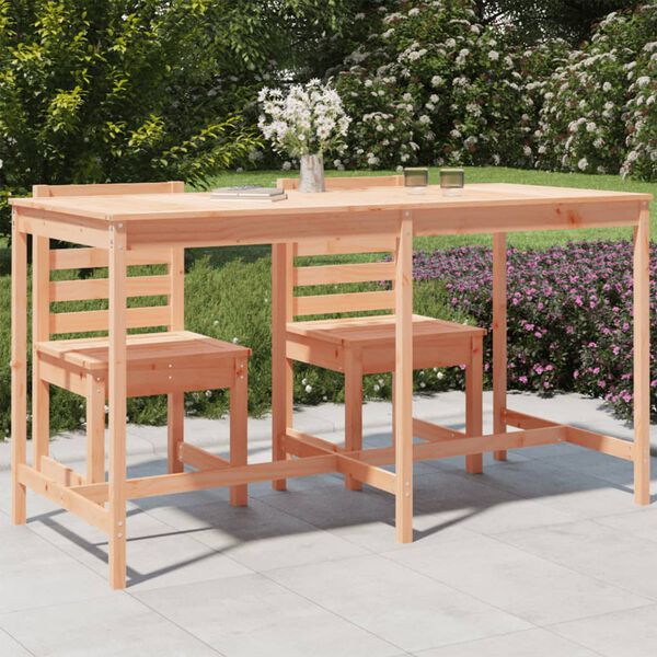 vidaXL Mesa de jard&iacute;n madera maciza de abeto Douglas 203,5x90x110 cm