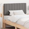 vidaXL Cabecero tapizado con cabecera Marr&oacute;n y Gris Claro 100 cm