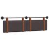 vidaXL Cabecero colgante Marr&oacute;n Oscuro PU antiguo