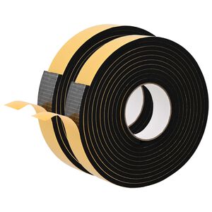 vidaXL Cinta de espuma autoadhesiva 2 uds. Negro 30mm x 5m Espuma CR