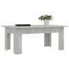 vidaXL Mesa de centro madera contrachapada gris hormig&oacute;n 100x60x42 cm